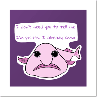 Confident Blobfish Posters and Art